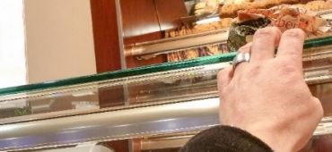 Blick aus dem Rollstuhl 